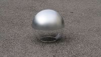 Globo policarbonato Gris Plata - Incoloro