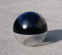 Globo policarbonato Negro - Prismatico