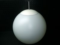 Gota de cera blanco